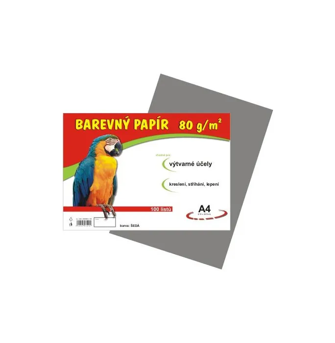 Hauptbild des Produkts papír pro výtvarnou výchovu A4/100/80g šedý