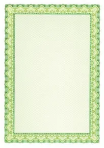 Papier mit Diplommotiv, grün, A4, 115g, APLI [70 Blatt]