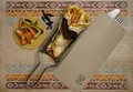 Weiteres Produktbild Papierbestecktasche BIO-EKO INFIBRA mit beiger Serviette [100 Stück]