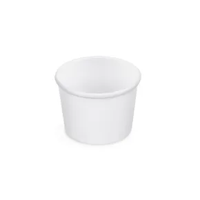 Papierbecher / Eisbecher (PAP/PE) weiß Durchmesser 90mm 250ml [50 St.]