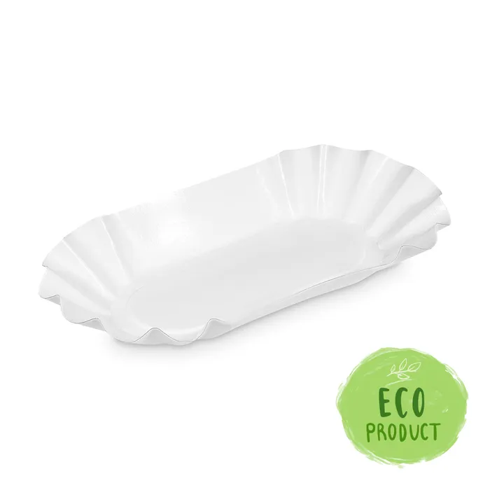 Hauptbild des Produkts Papírová miska oválná bílá 20,5 x 12,5 x 3,5 cm [250 ks]
