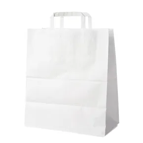 Papiertragetasche weiß 40+16 x 45 cm [150 St.]