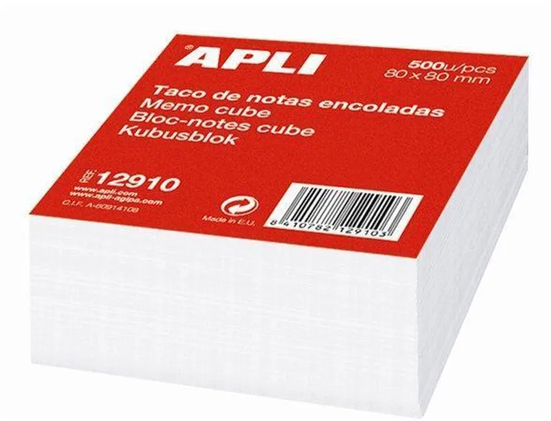 Hauptbild des Produkts Papírové bločky v kostce, 80 x 80 mm, 500 listů, APLI