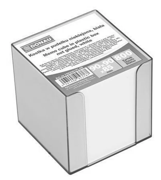 Hauptbild des Produkts Papírové bločky v kostce 89x89x85 mm, nelepené se stojánkem, DONAU