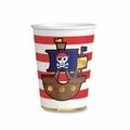 Pappbecher Pirates Map 0,25 l [8 Stk.]