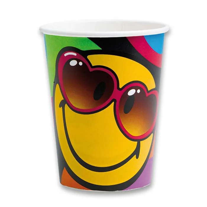 Hauptbild des Produkts Papírové kelímky Smiley objem 0,25 l, 8 ks