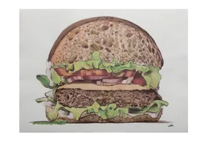 Papier-Tischsets Infibra Hamburger 30 x 40 cm [250 Stück]