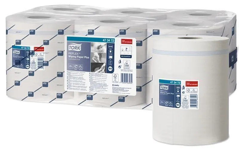 Hauptbild des Produkts Papírové ručníky v roli TORK 473472 Reflex Plus M4 2vrstvy bílé [1 ks]