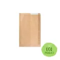 Papier Faltenbeutel mit Fenster 12cm 22+5 x 34 cm [1000 St.]