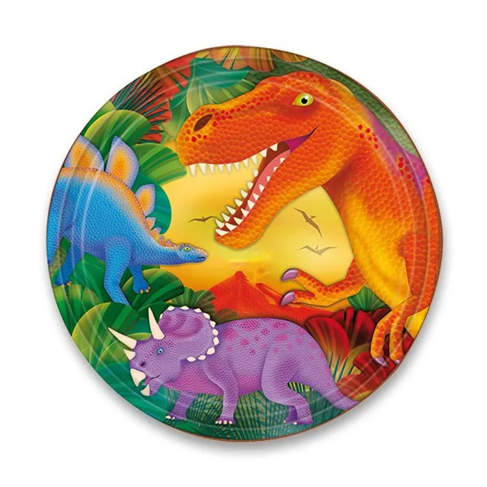Hauptbild des Produkts Papírové talířky Dinosauři průměr 23 cm, 8 ks