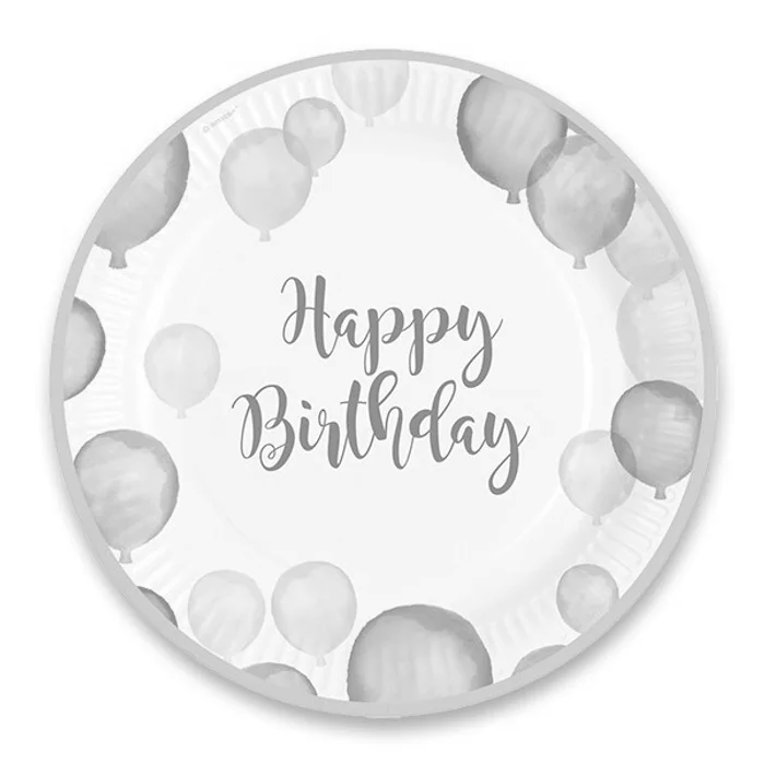 Hauptbild des Produkts Papírové talířky Happy Birthday průměr 22,8 cm, 8 ks