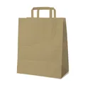 Papiertragetasche braun 32+16 x 39 cm [50 St.]