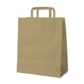 Papiertragetasche braun 32+16 x 39 cm [50 St.]