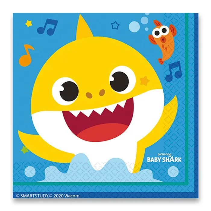 Hauptbild des Produkts Papírové ubrousky Baby Shark 33 x 33 cm, [16 ks]