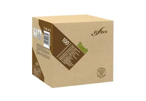 Papierservietten BIO-EKO INFIBRA 2-lagig. 33x33 cm beige [100 Stück]