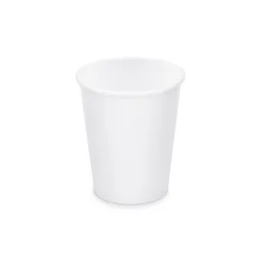 Pappbecher weiß durchmesser 80mm 280ml `M: 0,2L/8oz` [10 St.]
