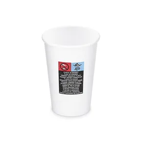 Pappbecher weiß durchmesser 80mm 330ml `ML: 0,3L/10oz` [50 St.]