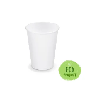 Pappbecher weiß durchmesser 90mm 420ml `L: 0,3L/12oz` [50 St.]