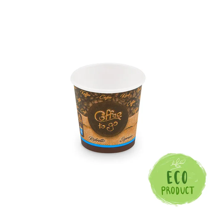 Hauptbild des Produkts Papírový kelímek "Coffee to go" 110 ml, XS (průměr 62 mm) [50 ks] - espresso