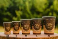 Pappbecher "Coffee to go" durchmesser 80mm 280ml `M: 0,2L/8oz` [50 St.]