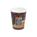 Pappbecher "Coffee to go" durchmesser 80mm 280ml `M: 0,2L/8oz` [50 St.]