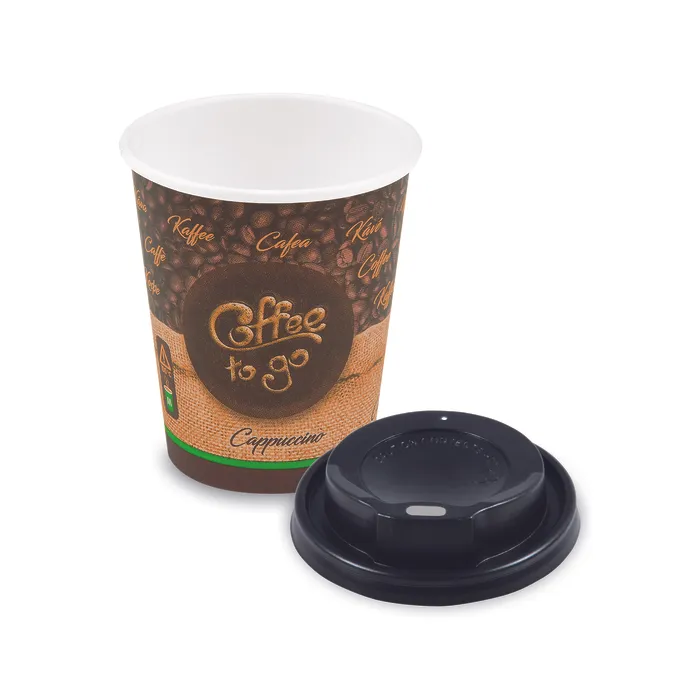 Hauptbild des Produkts Papírový kelímek "Coffee to go" 280 ml, M + víčko (průměr 80 mm) [10 ks]