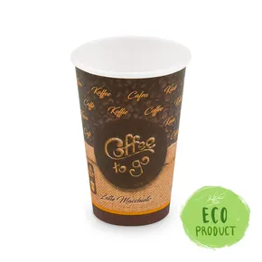 Pappbecher "Coffee to go" 330 ml, L (Ø 80 mm) [50 Stück]
