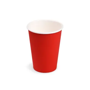 Pappbecher (FSC Mix) rot Durchmesser 74mm 240ml [10 St.]