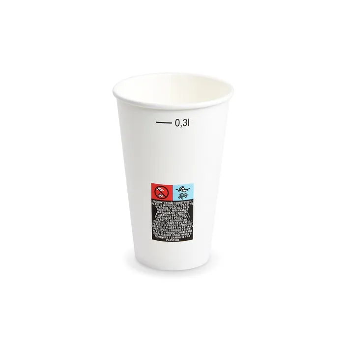 Hauptbild des Produkts Papírový kelímek (FSC Mix) s cejchem bílý průměr 80mm 0,3L [50 ks]