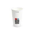 Weiteres Produktbild Pappbecher (FSC Mix) mit Füllstrich weiß durchmesser 80mm 0,3L [50 St.]