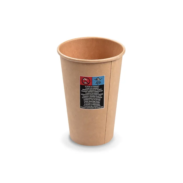 Hauptbild des Produkts Papírový kelímek hnědý 330 ml, L (průměr 80 mm) [50 ks]