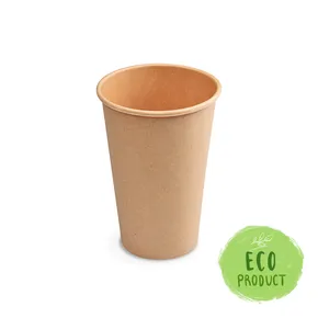 Pappbecher braun 330 ml, L (Ø 80 mm) [50 Stück]