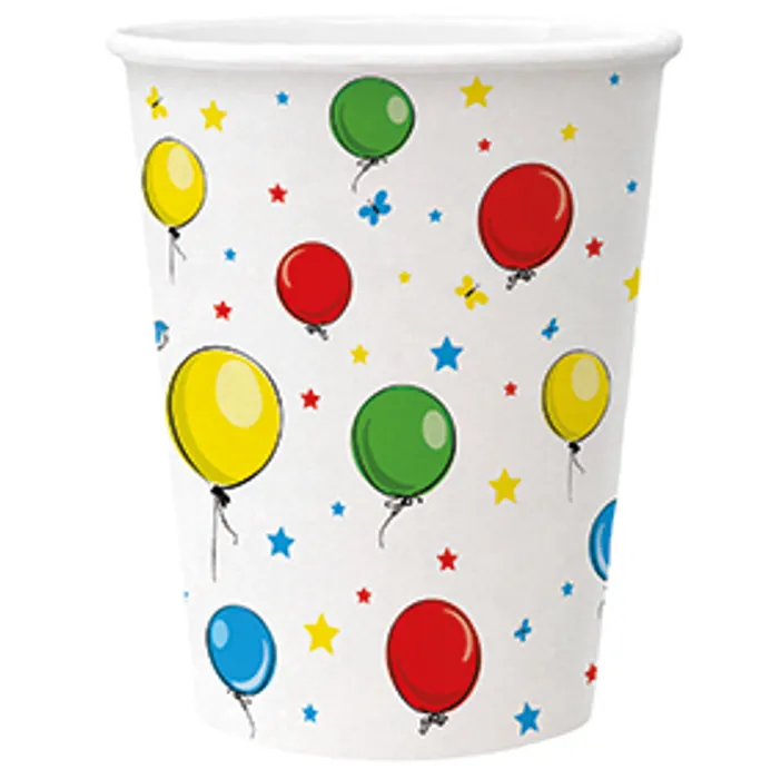 Hauptbild des Produkts Papírový kelímek PAW Eco 250 ml Balloons [8 ks]
