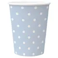 Papierbecher PAW Eco 250 ml Dots light blue [8 Stk.]