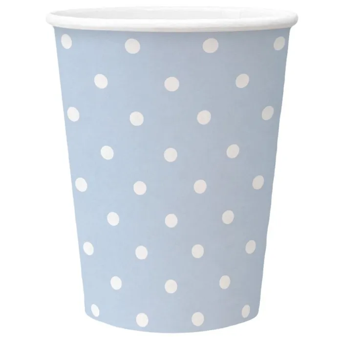 Hauptbild des Produkts Papírový kelímek PAW Eco 250 ml Dots light blue [8 ks]