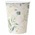 Papierbecher PAW Eco 250 ml Golden Eucalyptus [8 Stk.]