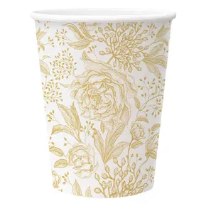 Papierbecher PAW Eco 250 ml Rose Peonies [8 Stk.]