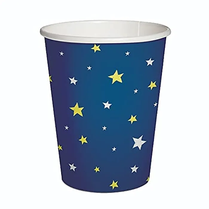 Hauptbild des Produkts Papírový kelímek PAW Eco 250 ml Starlit Sky dark blue [8 ks]