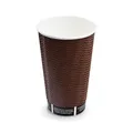 Weiteres Produktbild Pappbecher PREMIUM Ripple Wall durchmesser 90mm 510ml `XL: 0,4L/16oz` [25 St.]