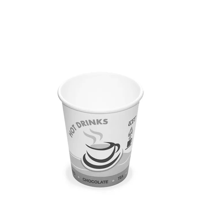 Hauptbild des Produkts Papírový kelímek s potiskem "HOT DRINKS" 0,2 l (průměr 80 mm) [50 ks]