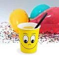 Weiteres Produktbild Pappbecher Smile durchmesser 80mm 280ml `M: 0,2L/8oz` [10 St.]