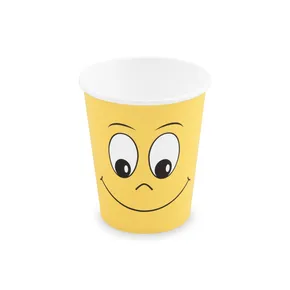 Pappbecher Smile durchmesser 80mm 280ml `M: 0,2L/8oz` [50 St.]