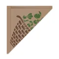 Spitztüte (PAP) braun 37 x 37 cm `1500g` gefädelt [1000 St.]