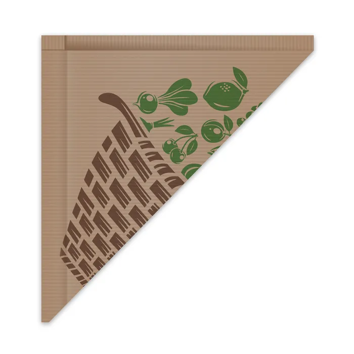 Hauptbild des Produkts Papírový kornout hnědý 37 x 37 cm `1500g` vázaný [1000 ks]