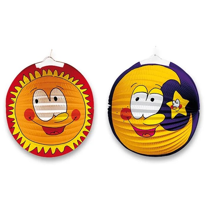 Hauptbild des Produkts Papírový lampion Slunce & měsíc průměr 25 cm