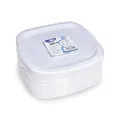 Pappteller quadratisch weiß 24 x 24 cm [100 St.]