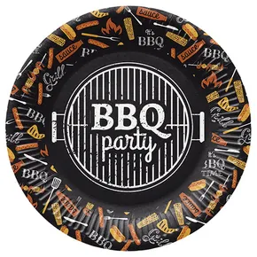 Pappteller (FSC Mix) BBQ Party O23cm [8 Stk]