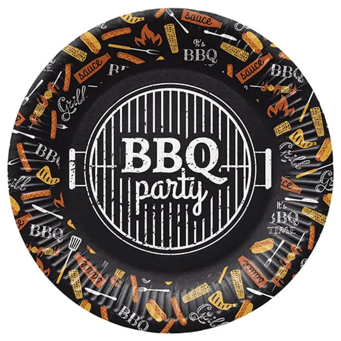 Hauptbild des Produkts Papírový talíř (FSC Mix) BBQ Party O23cm [8 ks]