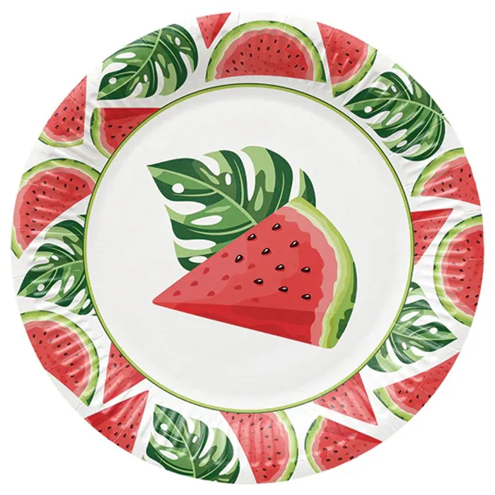 Hauptbild des Produkts Papírový talíř (FSC Mix) Tasty Watermelons O23cm [8 ks]