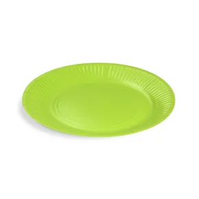Pappteller (FSC Mix) grün Durchmesser 23cm [10 St.]